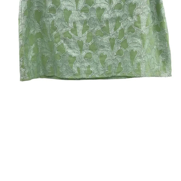 Roller Rabbit Clermont Blanche Lurex A-Line Skirt‎ in Mint Green Size Medium - Picture 4 of 9
